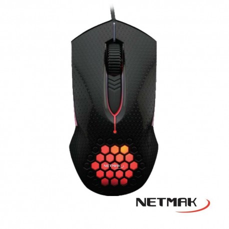 Mouse Shock Gamer Retroiluminado Netmak (Ly)