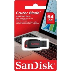 Pendrive 64GB Sandisk Cruzer Blade (Mt)