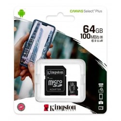 Memoria Micro Sd Kingston 64Gb C10 Canvas Select 100Mb (Ly)