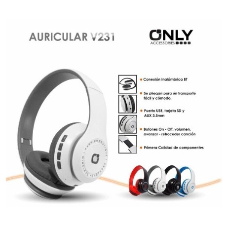 Auricular Bluetooth Vincha P19-20 Marca ONLY (Ly)