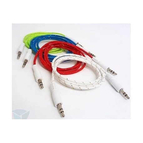 Cable Auxiliar 3.5 Tela 80 Cm Marca MOBO (Ly)