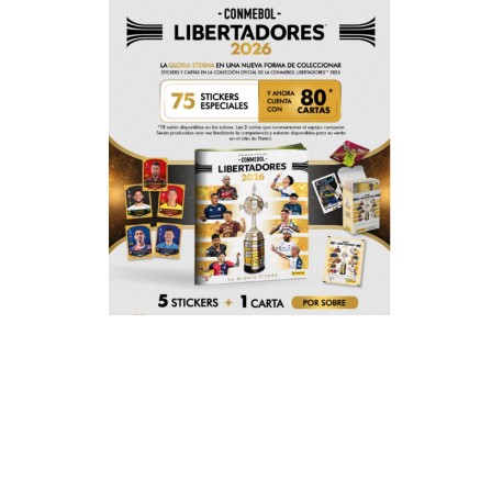 Figuritas Copa Libertadores 2026 !! Original de PANINI
